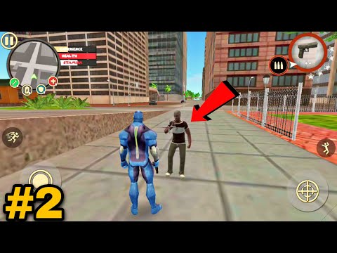Rope Hero Vice Town - Gameplay #2- Super Hero Fight  | Best Android Games | Naxeex Game
