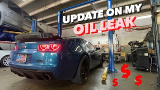 UPDATE on my Camaro's MASSIVE OIL LEAK! (DIAGNOSIS AND COST)