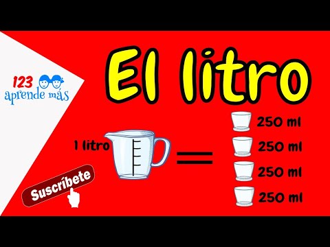 El LITRO y capacidad para niños de segundo grado.