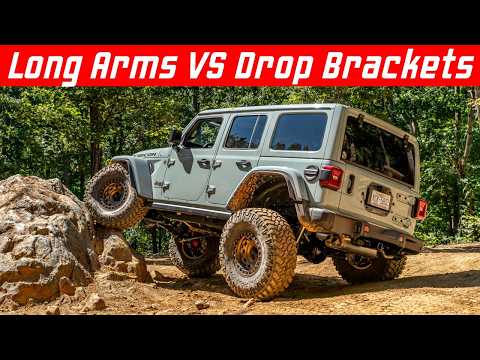 Control Arm Drop Brackets vs Long Arm Suspension Upgrades for the Jeep Wrangler | Inside Line