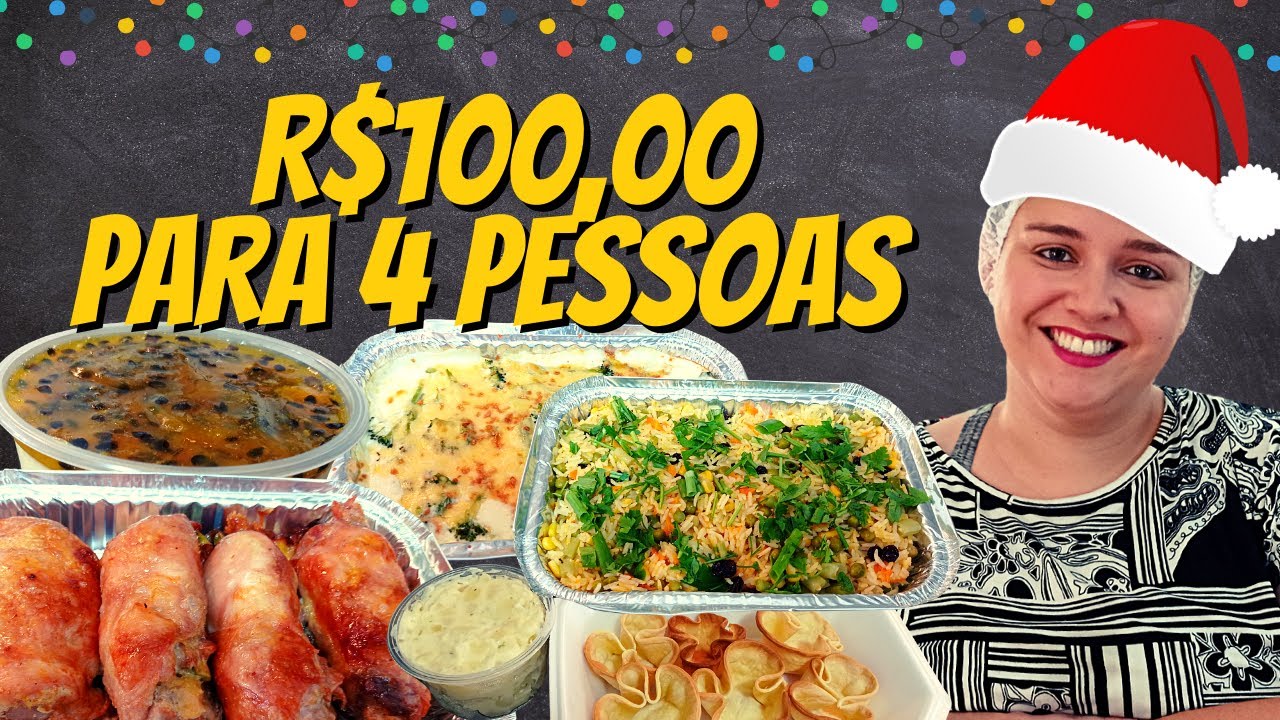 CEIA DE NATAL ECONÔMICA PARA VENDER - SERVE 4 PESSOAS