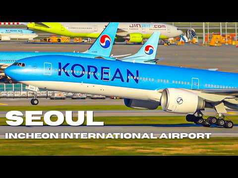 🇰🇷✈️ 20 Minutes CLOSE UP Seoul Incheon Plane Spotting | Busy Hub of South Korea (ICN)