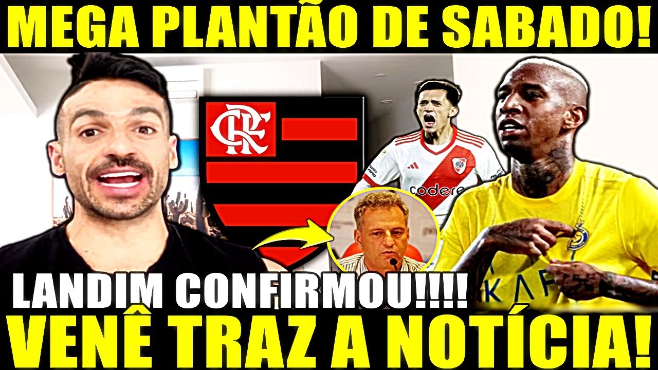 EXPLODIU AGORA A NOITE!! VENÊ ACABA DE RECEBER A NOTÍCIA! LANDIM CONFIRMOU BOMBA NO FLAMENGO
