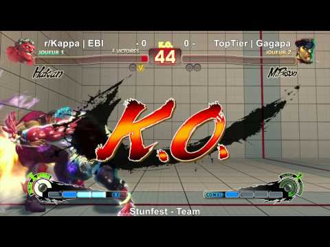 USF4 Team - r/Kappa vs TopTierTeam (Gagapa & Valmaster) - Stunfest 2015