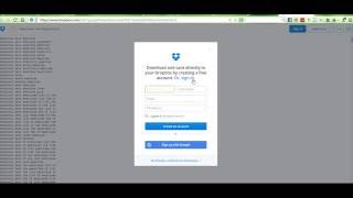how to get dropbox file without account login