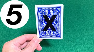 "X"マジック集　簡単5ネタ種明かし　"X" Magic Tricks Tutorials.