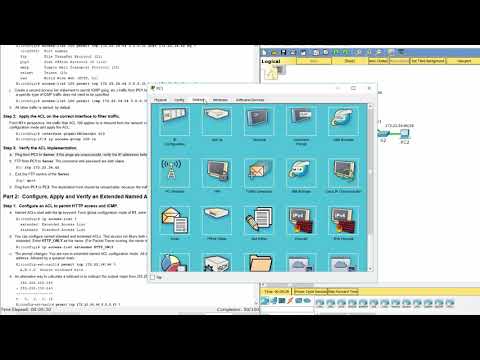 [CCNA v6] Packet Tracer 4.2.2.10 Configuring Extended ACLs Scenario 1