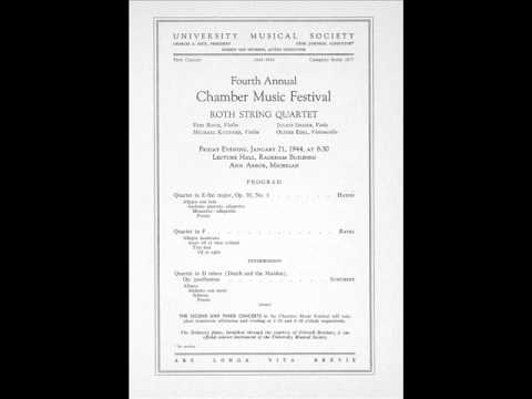 Schubert: 'Death and the Maiden' Quartet #14, D810, mvt 3 - Roth String Quartet