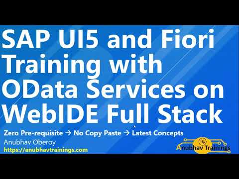 SAP UI5 and Fiori LIVE Training demo | 4th April 2022 7 AM IST | NEW LIVE Batch with Latest topics