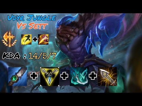 Udyr Vs Sett Jungle Full Gameplay #55 [ Udyr Jungle Crit Build ] KinJ
