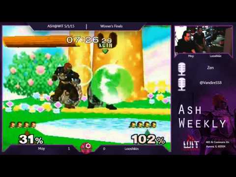Melee Winner's Finals ASH@WIT 5/1/15 - Moy (Ganon) vs Looshkin (Ganon)
