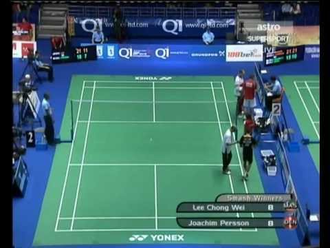 2006 World Championships - MS R16 - Lee Chong Wei vs Joachim Persson