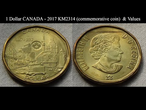 1 Dollar CANADA - 2017 KM2314 (commemorative coin)  & Values
