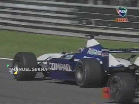 Juan Pablo Montoya. F1 - GP Monza 2001. Últimas vueltas y podio
