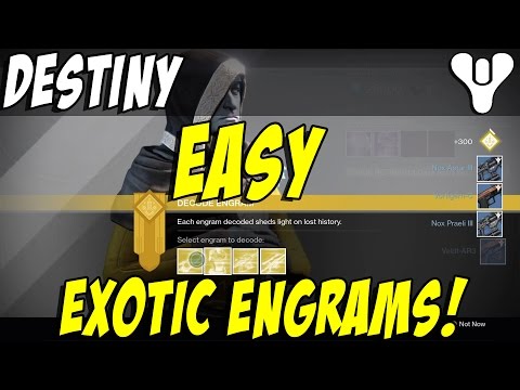 EASY Exotic Engrams with Three of Coins #Destiny Taken King