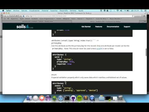 Aplicación Web Con Sailsjs. Tutorial Español. Node js. Episodio 1