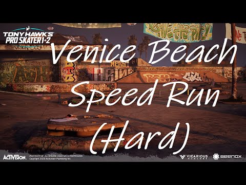THPS 1 + 2 | Venice Beach "Hard" (Speed Run)