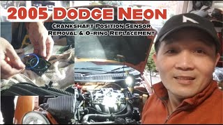 2005 Dodge neon crankshaft position sensor removal & O ring gasket replacement