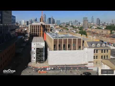 Tower Hamlets Town Hall South West View, Time-lapse, June 2022