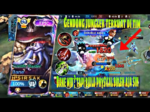 MUSUH TERBERAT ADALAH TIM MU SENDIRI!!! GENDONG JUNGLER TERKUAT DI TIM #mlbb #mlbbcreatorcamp #bane