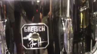 Video thumbnail for Taylor Hawkins Signature Gretsch Snare Drum at the Namm Show by GoDpsMusic Live