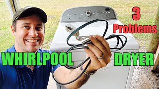 Why This Whirlpool CABRIO Dryer Is Not Running | Bad Thermal Fuse, Belt & Door Switch | WED5600XW0