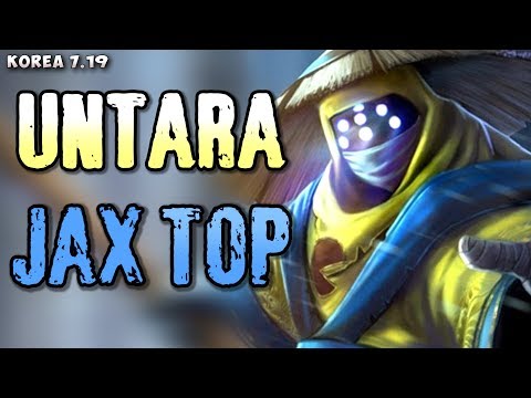 SKT Untara (1168 LP) Jax top v Olaf matchup - Korean SoloQ P 7.19
