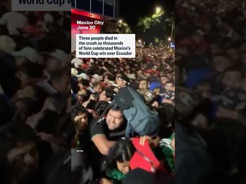 Three killed in crush celebrating Mexico World Cup win
