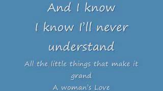 Alan Jackson A Woman&#39;s Love lyrics