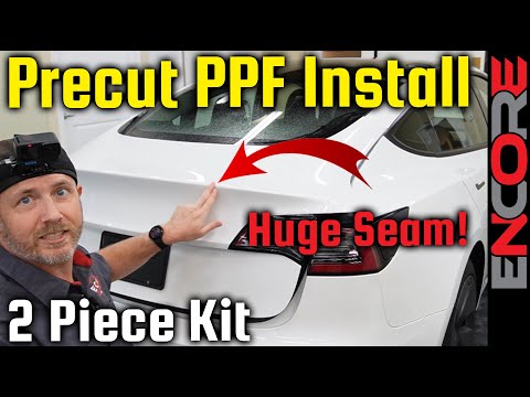 How To PPF - CORE Precut Trunk Kit - Tesla Model 3 - Paint Protection Film installation
