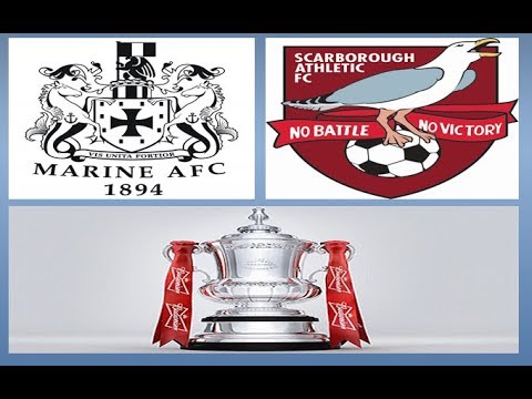 Marine vs Scarborough Athletic FIGHT!! + Red card!!!