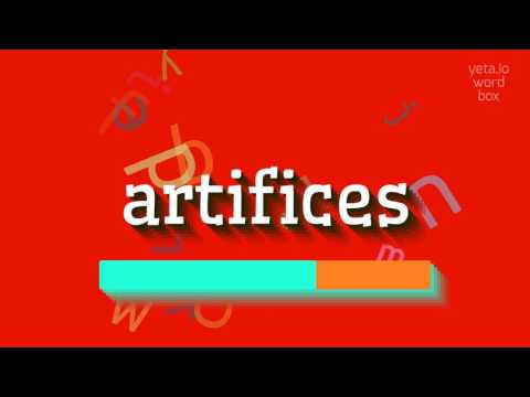 How to say "artifices"! (High Quality Voices)