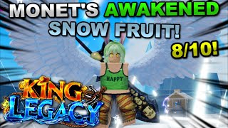 Awakening The *NEW* Snow V2 In Roblox King Legacy... It Looks AMAZING!