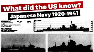 Japanese Navy - US Intelligence Assessments 1920-1941 #Navy Chat