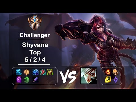 Top Shyvana vs Riven KR Challenger Patch 12.10