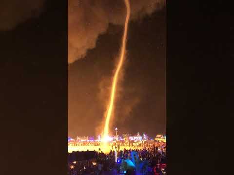 Fire Devil turns to dust devil at Burning Man