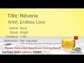 New Free Music 2018 Reverie Endless Love Rock Bright YouTube Audio Library BGM
