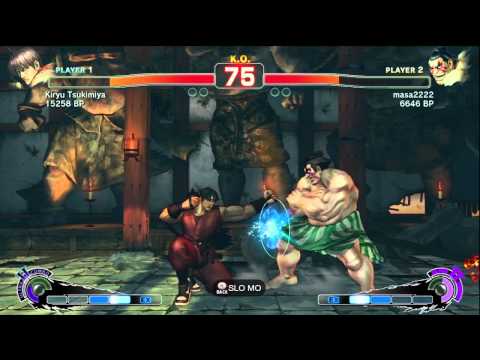 Kiryu Tsukimiya [Guy] vs masa2222 [Honda] SSF4 Japanese Online Ranked Matches - TRUE HIGH-DEF