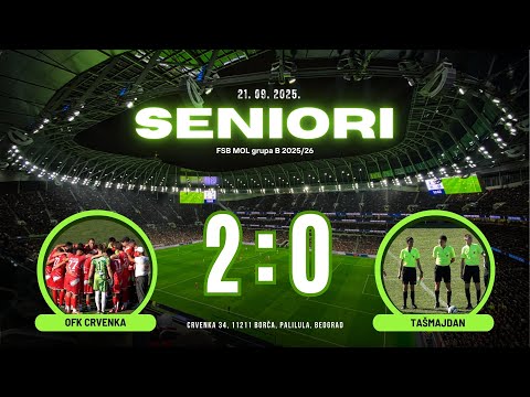 OFK Crvenka - FK Tašmajdan 2:0(1:0) / 2. KOLO MOLB - 21.09.2025