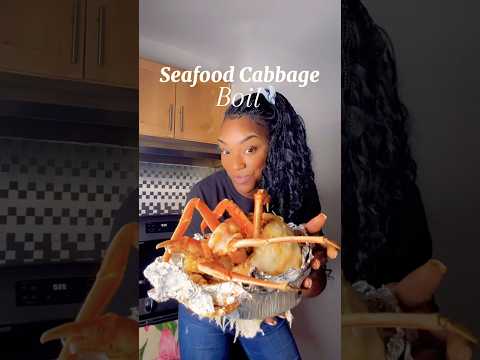 Seafood Cabbage Boil Fully Loaded 🔥 👇🏾