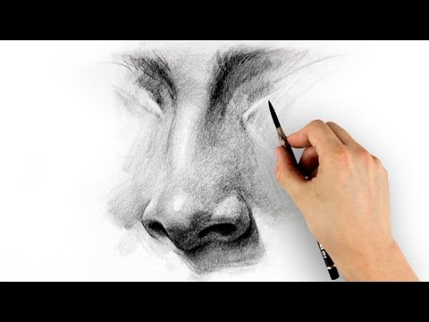 如何畫一個鼻子--一步一步的來 (How to Draw a Nose - Step by Step)