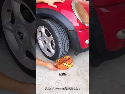 Dad Used My Football to Lift His Car 😱⚽ #shorts