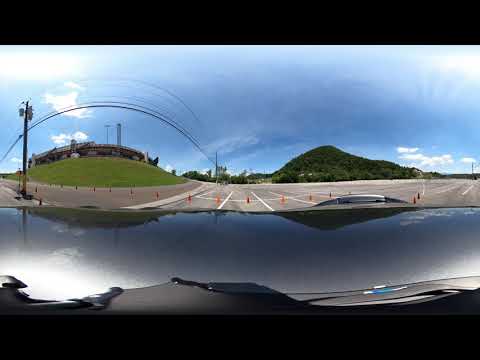 Virtual reality autocross run in Bristol.