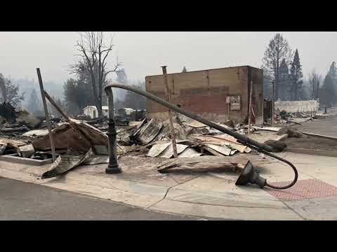 Aftermath of the Dixie fire… Greenville California drive around… drive through Chester and photos…