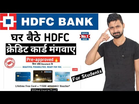 How to Apply HDFC Bank Credit Card Live 🔴 2023 without Document pre-approved Video