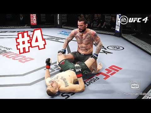 UFC 4 Career Mode Walkthrough Gameplay Part 4 - CM PUNK