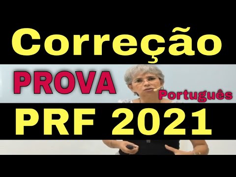 Correção Prova PRF 2021 com gabarito | Banca Cebraspe | Português Professora Aliete