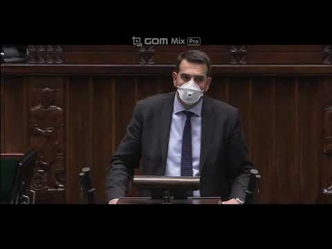 poseł Koalicji Polskiej Jacek Tomczak.23 posiedzenie sejmu