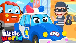 Download lagu Fire Truck & Police Car To The Rescue | Little World - Kids Songs & Nursery Rhymes mp3 Download lagu Fire Truck & Police Car To The Rescue | Little World - Kids Songs & Nursery Rhymes mp3