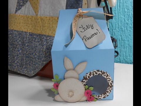 Embalagem de Páscoa com coelho